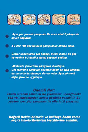 TTO GÖZ ÇEVRESİ ŞAMPUANI 45 ML + 15 ML