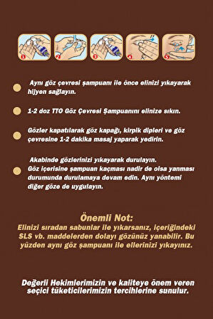 TTO GÖZ ÇEVRESİ ŞAMPUANI 100 ML