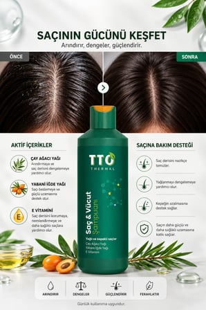 TTO SAÇ & VÜCUT ŞAMPUANI YEŞİL 400+100 ML