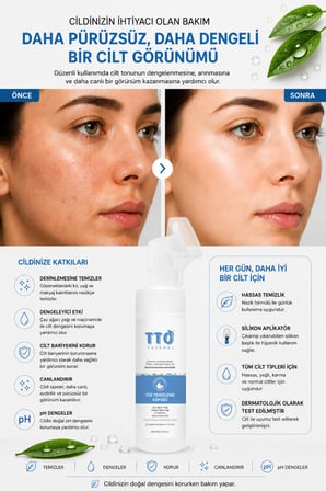Yüz Temizleme Köpüğü 200 ml (Aplikatörlü) (Çay Ağacı Yağı /Tea Tree Oil)