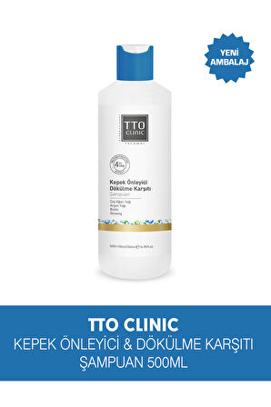 TTO CLINIC KEPEK ÖNLEYİCİ + DÖKÜLME KARŞITI ŞAMPUAN 400 ML