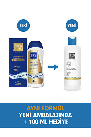 TTO CLINIC KEPEK ÖNLEYİCİ + DÖKÜLME KARŞITI ŞAMPUAN 400 ML