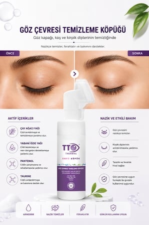 TTO Soft Göz Çevresi Temizleme Köpüğü 150 ml