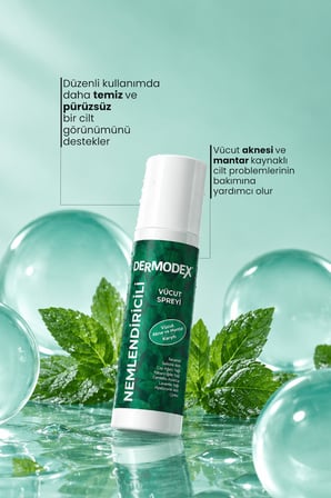 Dermodex Nemlendirici ve Akneye Eğilimli Ciltler İçin Vücut Spreyi 200 ml