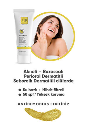 TTO CLINIC Güneş Koruyucu Krem 50 SPF 70 ML