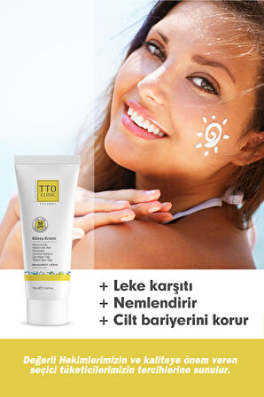 TTO CLINIC Güneş Koruyucu Krem 50 SPF 70 ML