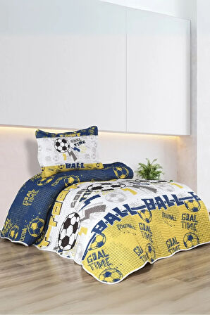 Erkek Çocuk Tek Kişilik Yatak Örtüsü Takımı - Pike Set