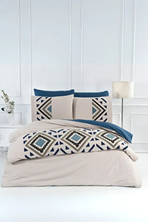 İskandinav 6 Parça Çift Kişilik Nevresim Takımı