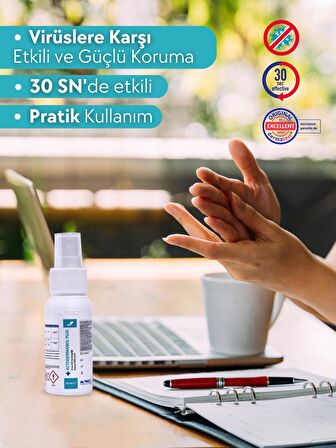 ACTODERMANOL® PLUS 50 ml | El ve Cilt Antiseptiği %89 (v/v) Etanol