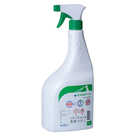 ACTOSEPT® AF 1 litre | Kullanıma Hazır Alkollü Yüzey Dezenfektanı 30 saniyede Etkili