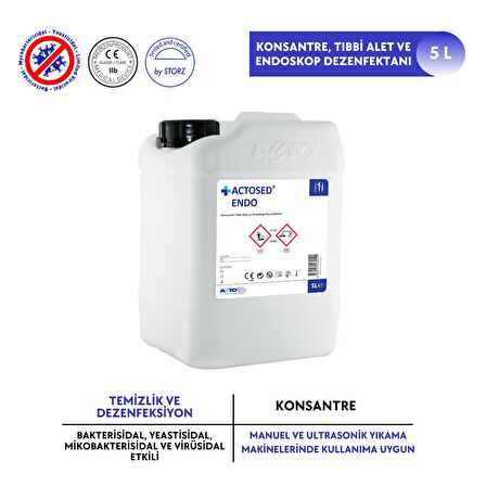 ACTOSED® ENDO 5 L Konsantre Tıbbi Alet ve Endoskop Dezenfektanı