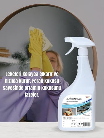 ACTO® SHINE GLASS 750 ml | Cam, Ayna,Parlak Yüzey Temizleyici