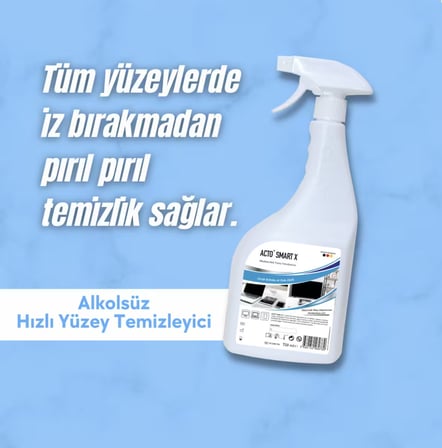 ACTO® Smart X 750 ml Alkolsüz Hızlı Yüzey Temizleyici