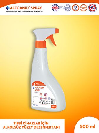 ACTOANID® SPRAY 500 ml | Alkol İçermeyen Yüzey Dezenfektanı