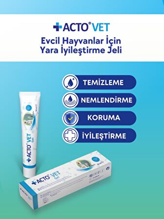 ACTO® VET GEL 50 ML | Evcil Hayvanlar için Yara İyileştirme Jeli