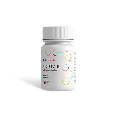 ACTOVIR® Panaks Ginseng ve Epimedium Ekstresi İçeren Takviye Edici Gıda 300mg x 9 Kapsül