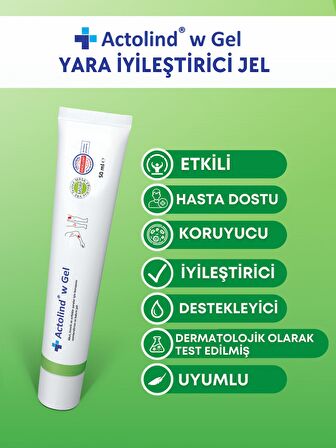 Actolind w Gel Yara İyileştirme Jeli 50 ml