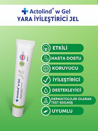 ACTOLIND® W GEL 30 ML | Yara İyileştirme Jeli