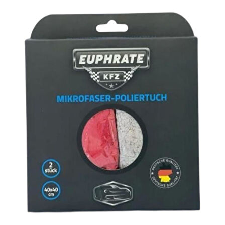 Euphrate İkili 40x40 Silme Bezi Extra Yumuşak Dokulu 