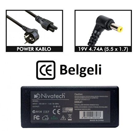 Nivatech BC952 SAMSUNG 19V 3.16A (5,5*3,0mm) Adapt