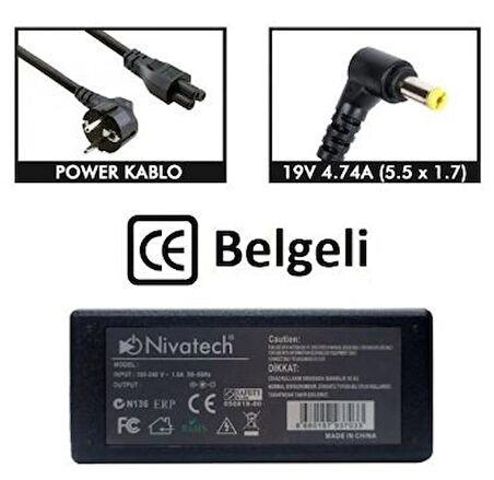 Nivatech BC961 19V 3,42A (5,5*2,5mm)STANDART
