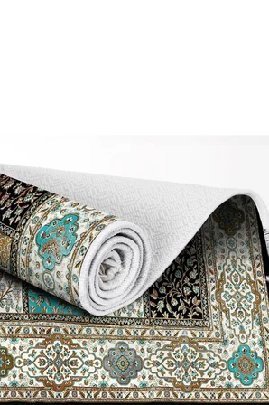 Dekoreko Inci Halı Dijital Saçaklı 1831 Desen 1