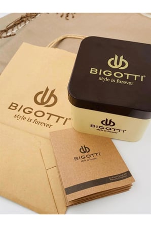 Bigotti Erkek Kol Saati Rose/Gri Çelik Kordon Renk Atmaz 30 Metre Su Geçirmez İç Fonksiyonları Aktif Klasik Kol Spor Model BG.1.10253.5