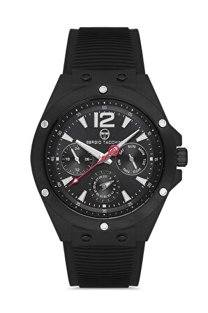 Sergio Tacchini Erkek Kol Saati ESST.B.10142.1, Silikon Kordon, 45 mm Kasa Çapı