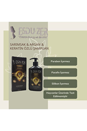 ESDU ZER SAÇ BAKIM ŞAMPUANI ARGAN KERATİN SARIMSAK