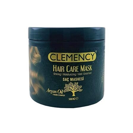 Clemency Saç Maskesi 500ml Argan Yağlı