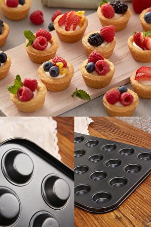 Muffin Kalıbı 24 Bölmeli Tartolet Kalıbı 24lü