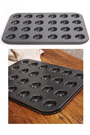 Muffin Kalıbı 24 Bölmeli Tartolet Kalıbı 24lü