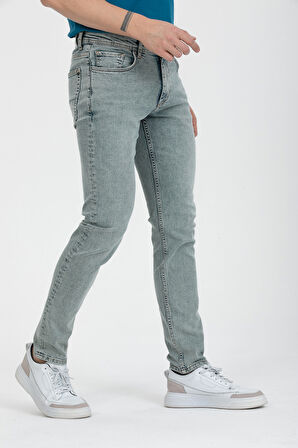 Slim New Moscova Günlük Erkek Strech Jean Normal Bel Fashion 5 Cep Denim Pantolon 