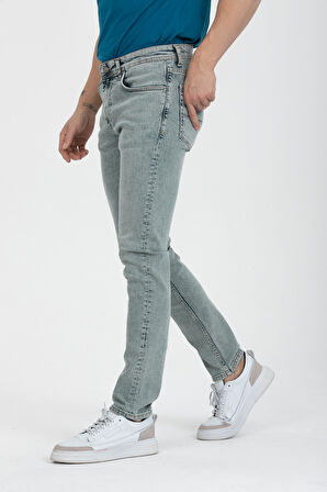Slim New Moscova Günlük Erkek Strech Jean Normal Bel Fashion 5 Cep Denim Pantolon 