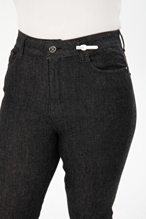 Slim D151 Office Kadın Straight Strech Jean Yüksek Bel Smart 5 Cep Denim Pantolon 