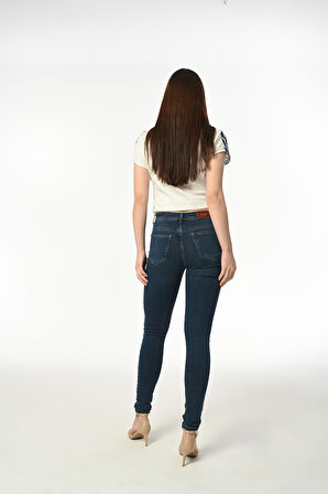 Skinny D135 Office Kadın Strech Jean Yüksek Bel Feminine 5 Cep Denim Pantolon 