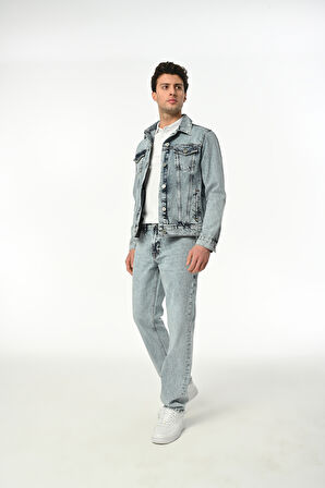 D266 Günlük Erkek Jean Klasik Rigit Young Klasik Klasik Denim Mont 