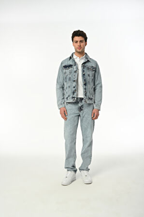 D266 Günlük Erkek Jean Klasik Rigit Young Klasik Klasik Denim Mont 