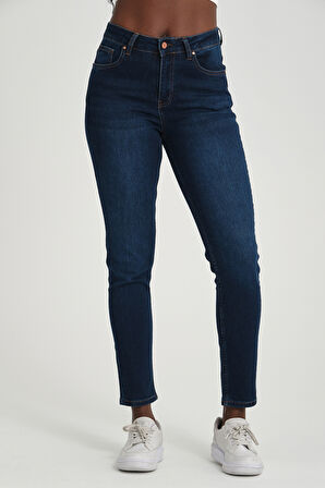 Klasik D294 Günlük Kadın Mom Strech Jean Normal Bel Traditional 5 Cep Denim Pantolon 