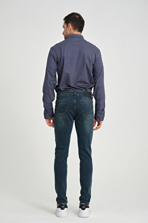 Slim D303 Günlük Erkek Straight Strech Jean Normal Bel Young 5 Cep Denim Pantolon 