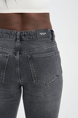 Klasik D321 Günlük Kadın Jean Flare Rigit Normal Bel Comfort 5 Cep Denim Pantolon 