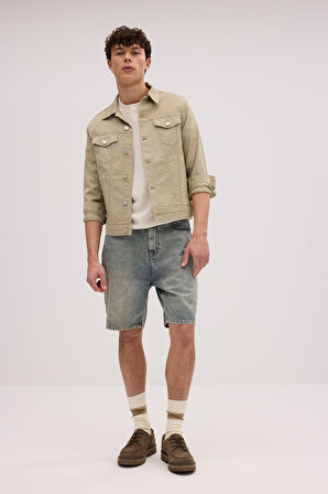 D290 Günlük Erkek Klasik Strech Jean Young Denim Ceket 