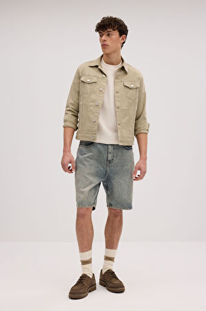 D290 Günlük Erkek Klasik Strech Jean Young Denim Ceket 