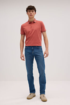 Regular D352 Günlük Erkek Straight Strech Jean Normal Bel Traditional 5 Cep Denim Pantolon 