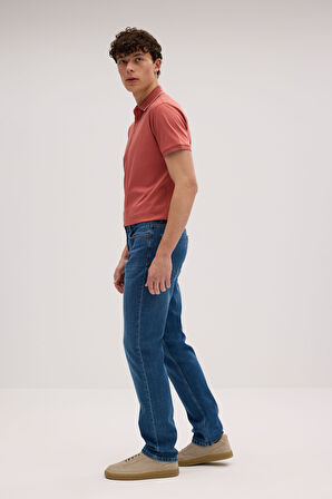 Regular D352 Günlük Erkek Straight Strech Jean Normal Bel Traditional 5 Cep Denim Pantolon 