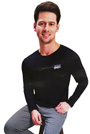 Lacivert Erkek Pijama Takımı M  Beden