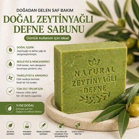 Olive İxir Defne Doğal Katı Sabun