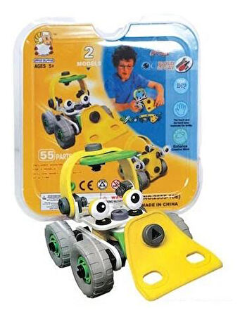 Build Play 55 Parça 2 Model Yapılabilen Esnek Oyuncak