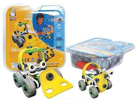 Build Play 55 Parça 2 Model Yapılabilen Esnek Oyuncak