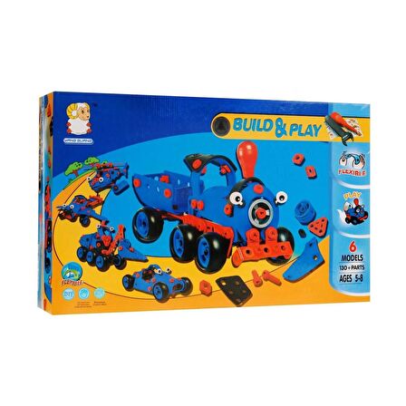 Build Play 130+Parça 6 Model Yapılabilen Esnek Oyuncak